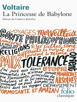 cover image of La Princesse de Babylone (édition enrichie)